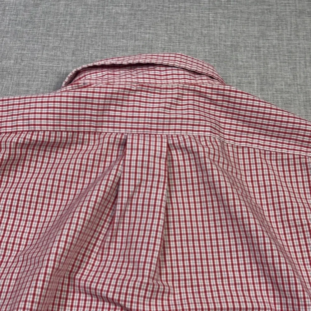 Ralph Lauren Button-Down Shirt Mens M Red Check Long Sleeve Classic Fit Cotton